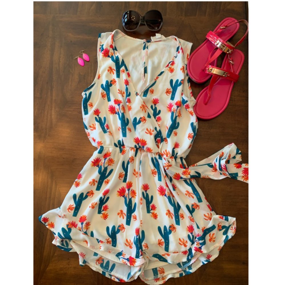 Peach Love California Cactus Romper